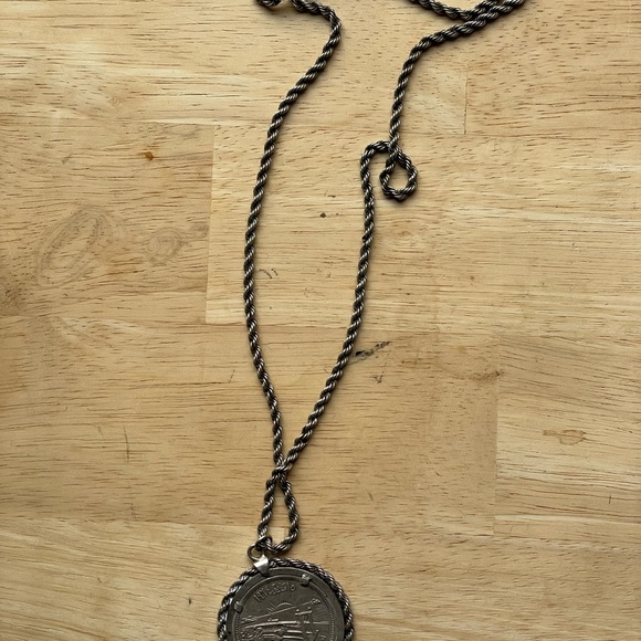 Silver Egyptian Coin Necklace - Picture 6 of 7